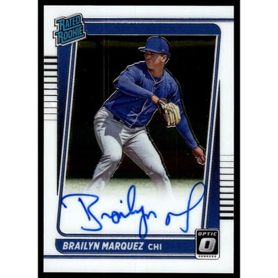 2021 Donruss Optic Rated Rookies Signatures #68 Brailyn Marquez