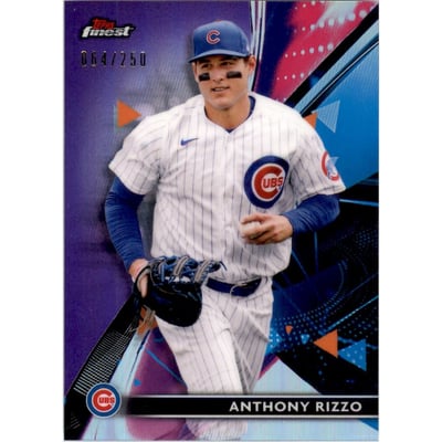 2021 Finest Purple Refractors #67 Anthony Rizzo