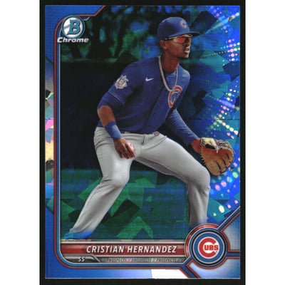 2022 Bowman Chrome Sapphire Prospects #BCP66 Cristian Hernandez