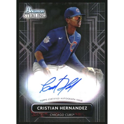 2022 Bowman Sterling Prospect Autographs #PACH Cristian Hernandez