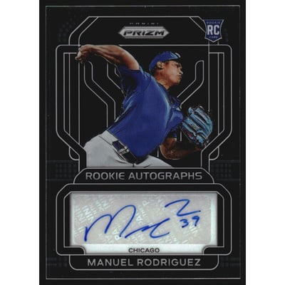 2022 Panini Prizm Rookie Autographs #107 Manuel Rodriguez