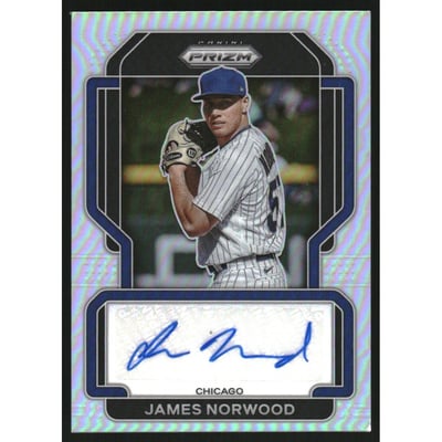 2022 Panini Prizm Signatures Prizms Silver #12 James Norwood