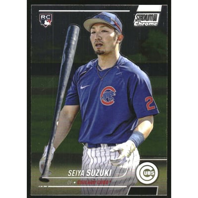 2022 Stadium Club Chrome #27 Seiya Suzuki RC