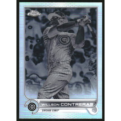 2022 Topps Chrome Negative Refractors #136 Willson Contreras
