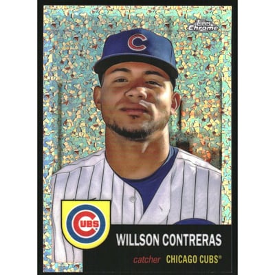 2022 Topps Chrome Platinum Anniversary Rose Gold Mini-Diamond Refractors #131 Willson Contreras