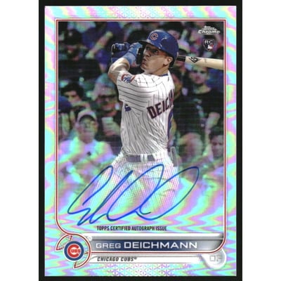 2022 Topps Chrome Rookie Autographs Refractors #RAGD Greg Deichmann