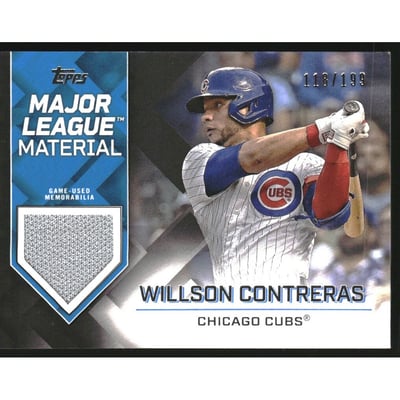 2022 Topps Major League Materials Black #MLMWC Willson Contreras