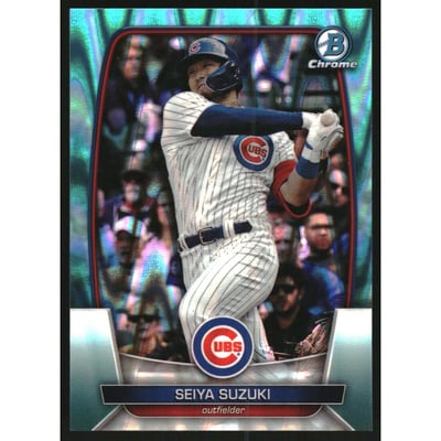 2023 Bowman Chrome Aqua RayWave Refractors #16 Seiya Suzuki