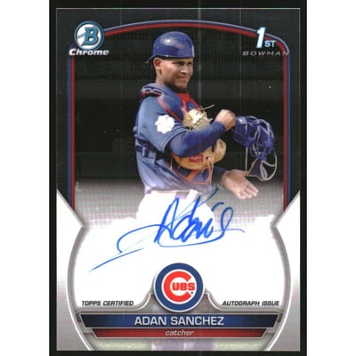 2023 Bowman Chrome Prospect Autographs #CPAASA Adan Sanchez
