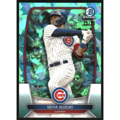 2023 Bowman Chrome Sapphire Aqua Refractors #16 Seiya Suzuki