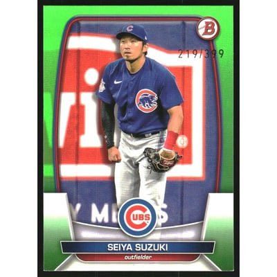 2023 Bowman Neon Green #93 Seiya Suzuki