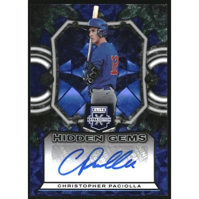 2023 Elite Extra Edition Hidden Gems Signatures #HGCPL Christopher Paciolla