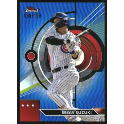 2023 Finest Blue Refractors #96 Seiya Suzuki