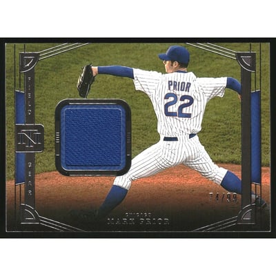 2023 Panini National Treasures Field Gear Patches #15 Mark Prior