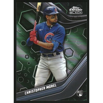 2023 Topps Chrome Black Green Refractors #70 Christopher Morel