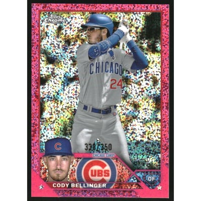 2023 Topps Chrome Magenta Speckle Refractors #21 Cody Bellinger