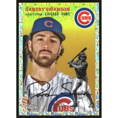 2023 Topps Chrome Platinum Anniversary Rose Gold Mini-Diamond Refractors #204 Dansby Swanson