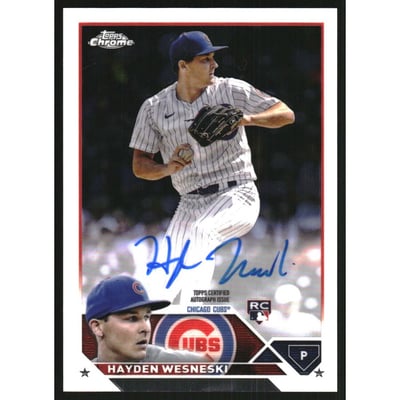 2023 Topps Chrome Rookie Autographs #RAHW Hayden Wesneski