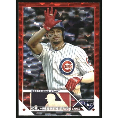 2023 Topps Update Orange Foilboard #US41 Christopher Morel