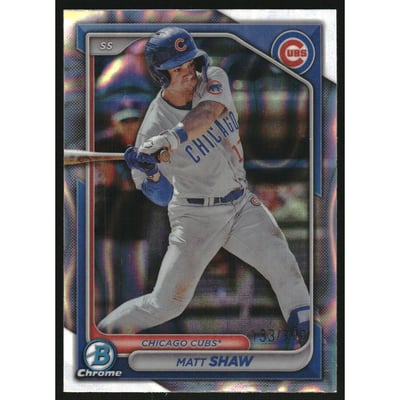 2024 Bowman Chrome Prospects Lava Refractors #BCP30 Matt Shaw
