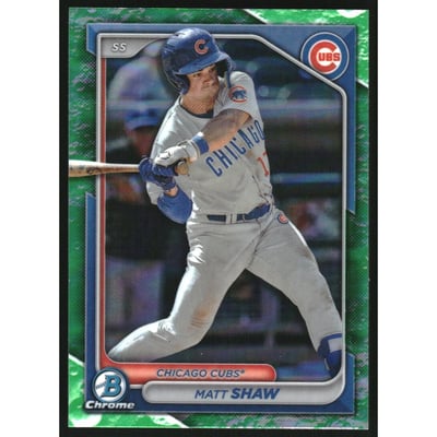 2024 Bowman Chrome Prospects Lunar Glow Refractors #BCP30 Matt Shaw