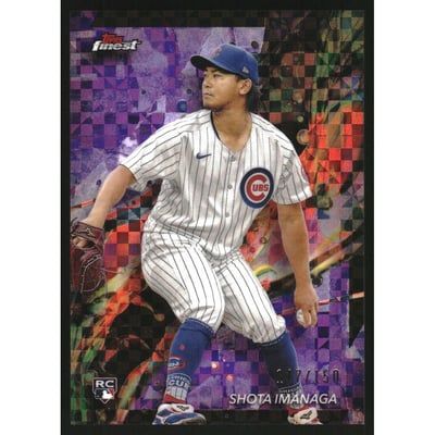 2024 Finest Purple Checkerboard Refractors #45 Shota Imanaga