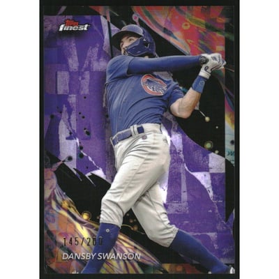 2024 Finest Purple Refractors #105 Dansby Swanson