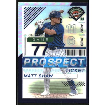 2024 Panini Prospect Edition Holo Purple #39 Matt Shaw
