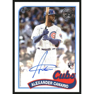2024 Topps '89 Topps Autographs #89BAACAN Alexander Canario S2