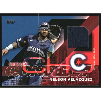 2024 Topps City Connection Swatch Collection Black #CC2NV Nelson Velazquez S2