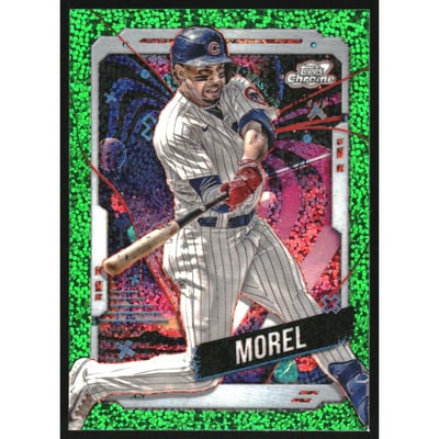2024 Topps Cosmic Chrome Green Space Dust Refractors #174 Christopher Morel