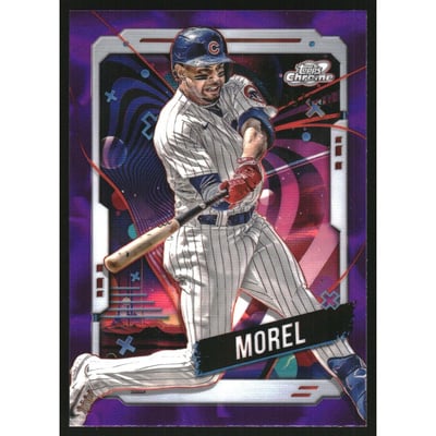 2024 Topps Cosmic Chrome Purple Nebula Refractors #174 Christopher Morel