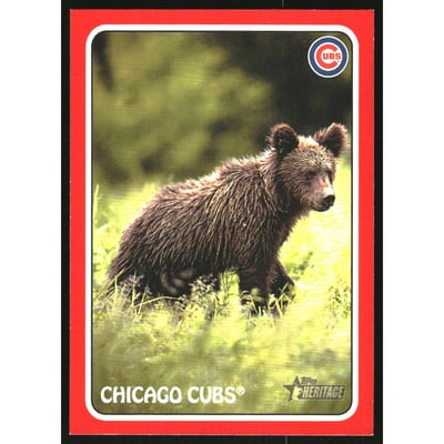 2024 Topps Heritage '75 Topps Zoo's Who Stick-Ons Red #75Z7 Chicago Cubs