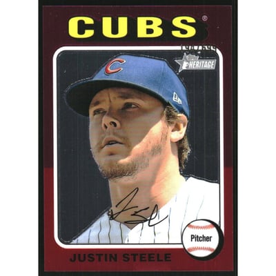 2024 Topps Heritage Chrome #278 Justin Steele HN/699