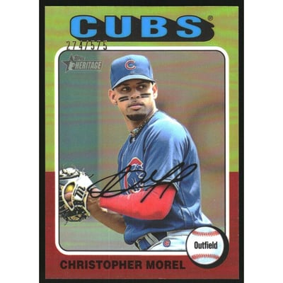 2024 Topps Heritage Chrome Refractors #316 Christopher Morel