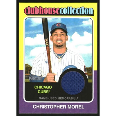 2024 Topps Heritage Clubhouse Collection Relics #CCRCMO Christopher Morel