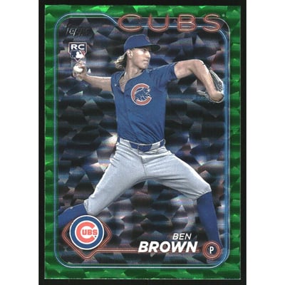 2024 Topps Update Green Crackle Foil #US183 Ben Brown
