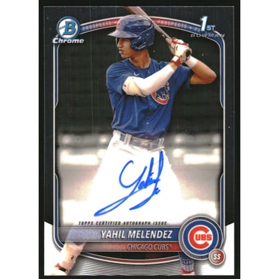2025 Bowman Chrome Prospect Autographs #CPAYM Yahil Melendez