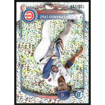 2025 Bowman Chrome Prospects Speckle Refractors #BCP110 Fernando Cruz
