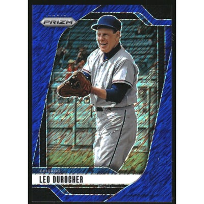 2025 Panini Prizm Prizms Blue Shimmer FOTL #201 Leo Durocher