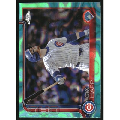 2025 Topps Chrome Aqua Lava Refractors #144 Ian Happ