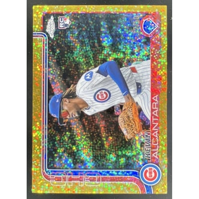 2025 Topps Chrome Image Variation Gold Speckle #173 Kevin Alcantara RC /50