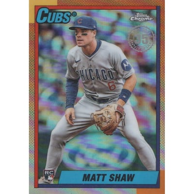 2025 Topps Chrome Update '90 Topps #90CU20 Matt Shaw