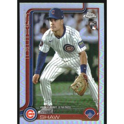 2025 Topps Chrome Update Refractors #USC135 Matt Shaw