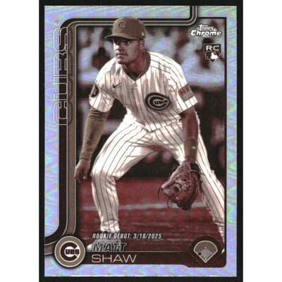 2025 Topps Chrome Update Sepia Refractors #USC135 Matt Shaw