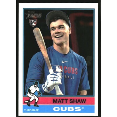 2025 Topps Heritage Chrome #712 Matt Shaw SP