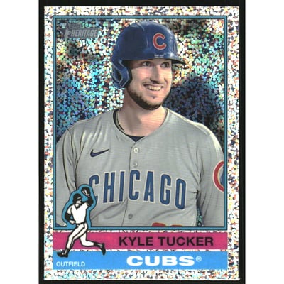 2025 Topps Heritage Chrome Silver Sparkle Refractors #227 Kyle Tucker