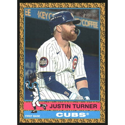 2025 Topps Heritage Color of the Year #615 Justin Turner
