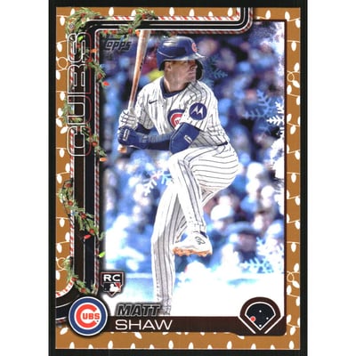 2025 Topps Holiday Gold Lights #H173 Matt Shaw