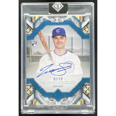 2025 Topps Transcendent Collection Blue #TAC-MA Matt Shaw RC Auto /10